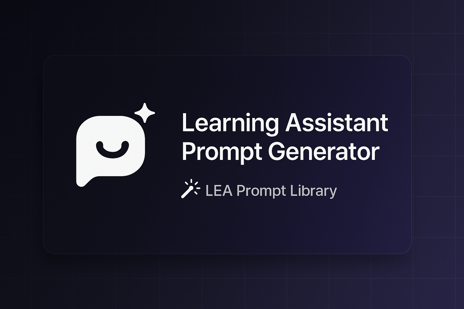 Learning Assistant Prompt Generator thumbnail